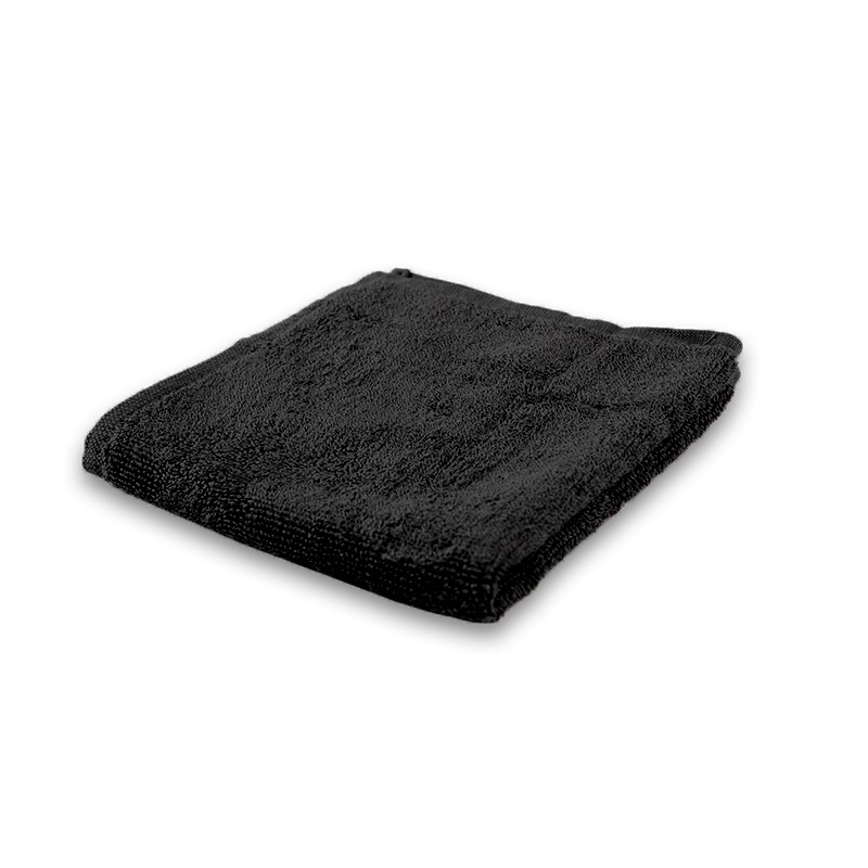 Face Towel Plain Black - 30x30cm
