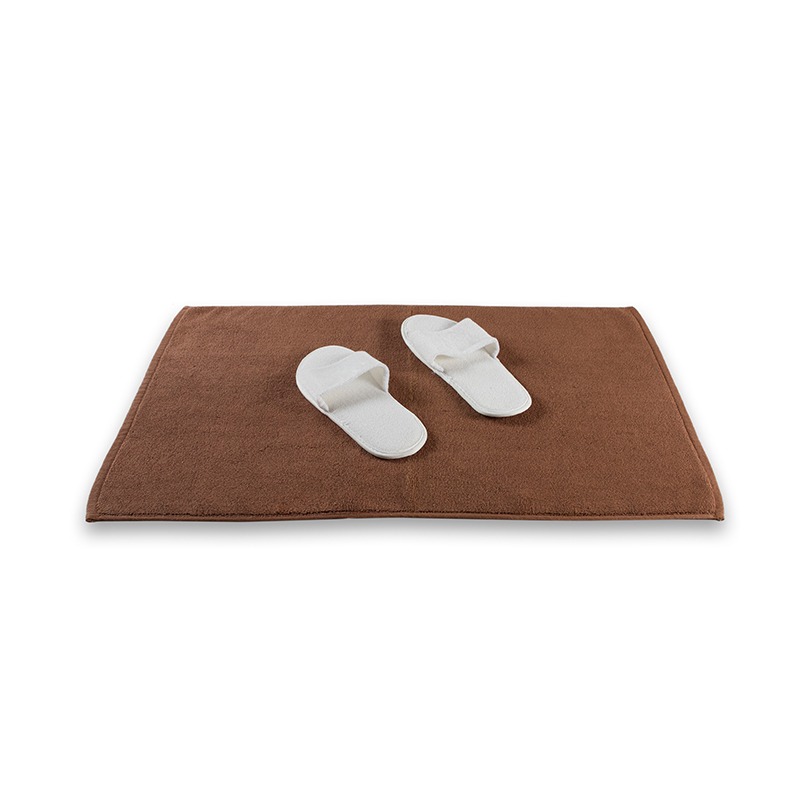 IndoLinen Bath Mat Plain Brown